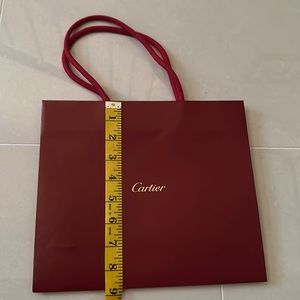 Cartier gift bag with receipt holder or shopping bag